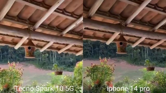 Tecno Spark 10 5G vs iPhone 14 pro camera test Comparison смотреть онлайн