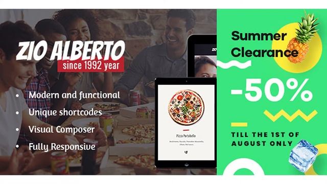 Zio Alberto | A Restaurant Cafe Bistro WordPress Theme | Themeforest Website Templates and Themes смотреть онлайн