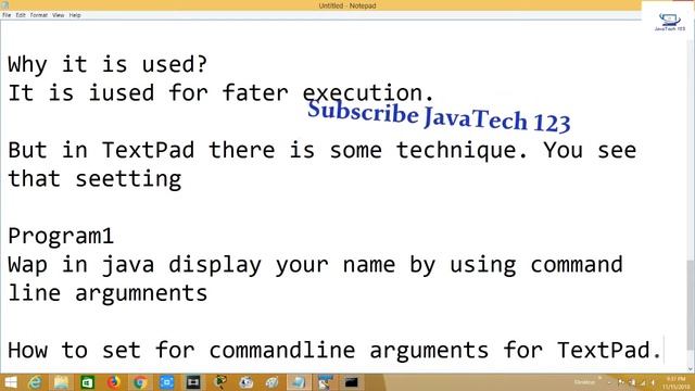 How to Pass Command Line Argument in Java by JavaTech123 смотреть онлайн