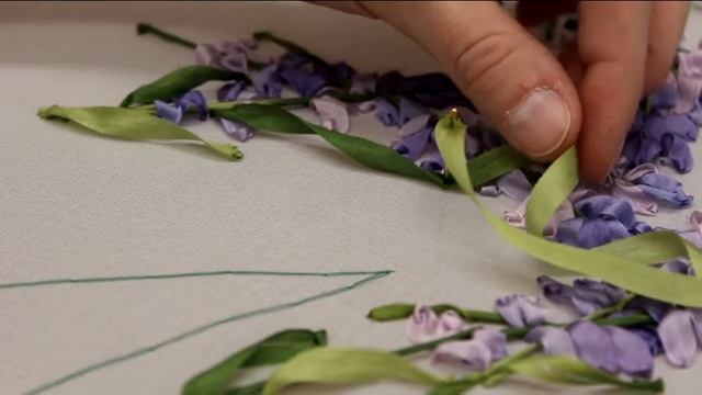 Вышивка лентами  Alex Kon Kra / Making Of Embroidery From Alex Kon Kra