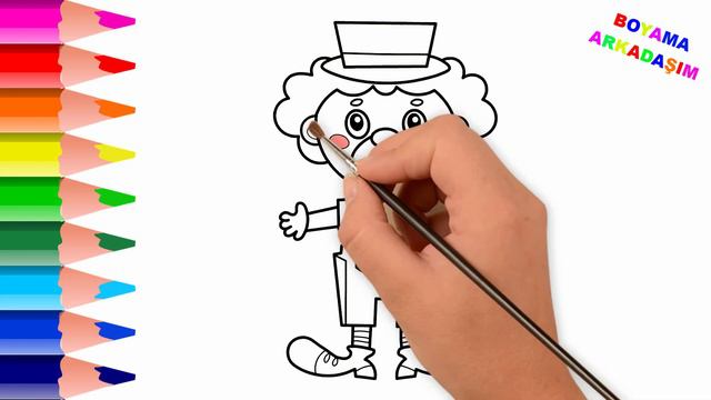 PALYAÇO ÇİZİMİ, PALYAÇO NASIL ÇİZİLİR, Kolay Çizim Ve Boyama Videoları смотреть онлайн