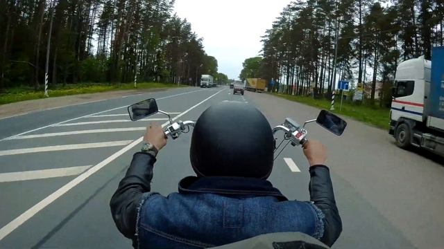 Москва - Питер 28.05.2019 | Последние покатушки с высоким рулем | HONDA VTX-1300 смотреть онлайн