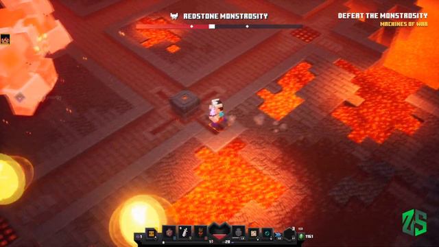 Redstone Monstrosity Boss : Minecraft Dungeons (Stream Highlight) смотреть онлайн