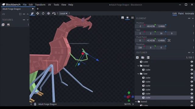 Forge Dragon - Time lapse - Block Bench смотреть онлайн