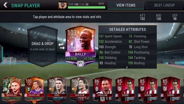 FIFA MOBILE AUGUST POTM 99 CB BAILLY UNLOCKED! | AUGUST POTM 99 BAILLY PLAN COMPLETED смотреть онлайн