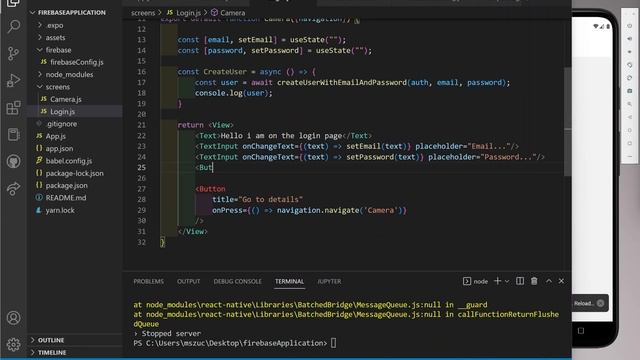 Expo Registering User with useState and Firebase (Part 2 / 3) смотреть онлайн