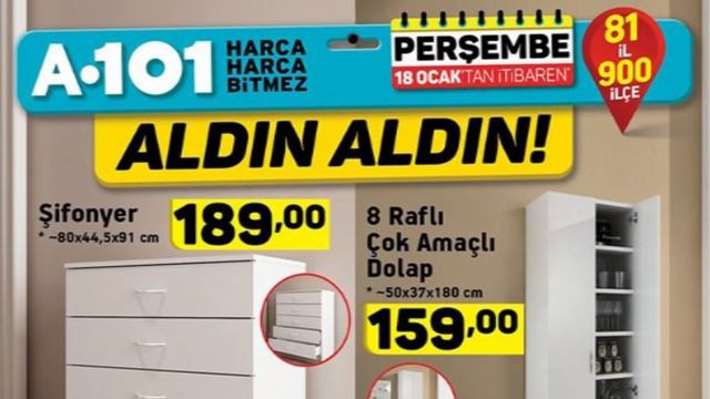 A101 18 OCAK 2018 KATALOĞU | 18 OCAK A101 KATALOĞU | A101 İNDİRİM BROŞÜRÜ | A101 AKTÜEL ÜRÜNLER смотреть онлайн