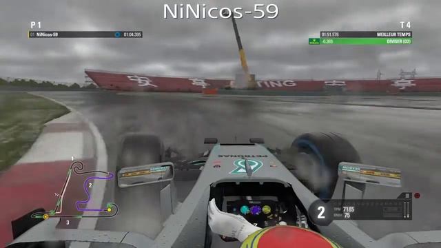 F1 2016 - China Wet Hotlap (1:51.128) + Setup (No Assist) смотреть онлайн