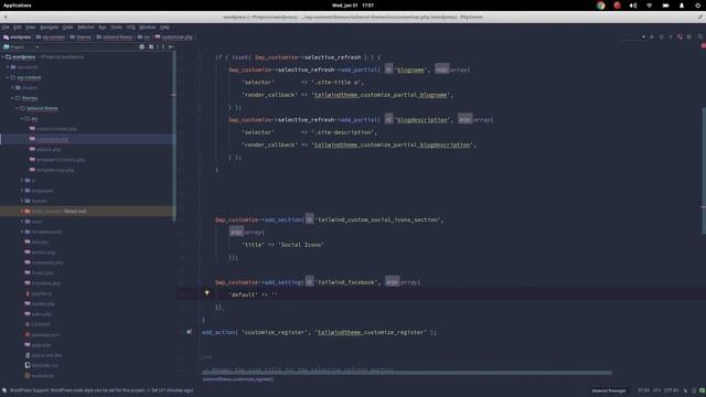 Tutorial: Wordpress Theme with TailwindCSS and Underscores 012 - Custom Social Icons Part 1 смотреть онлайн