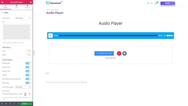 Play MP3 Tracks from Media Library in Elementor Audio Player смотреть онлайн