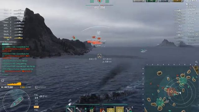 World of Warships, Euro (Swedish) T8 Tech-tree DD Oland as bottom tier. смотреть онлайн