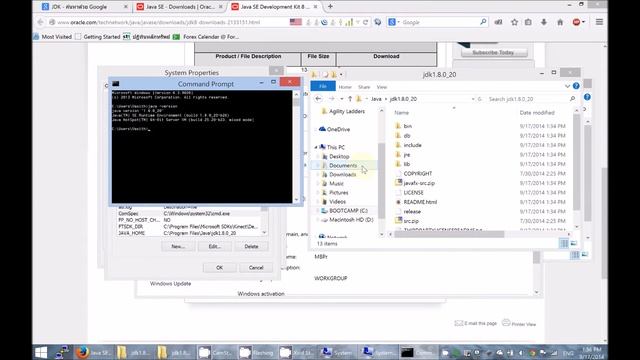วิธีการดาวโหลด ติดตั้ง JDK: Java Development Kit และตั้งค่า path [Thai] смотреть онлайн