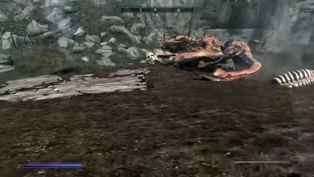 Skyrim One Hit Kill: Ancient Dragon on Legendary Difficulty смотреть онлайн