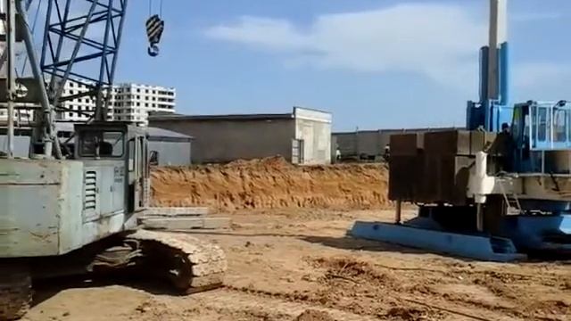 Погружение сваи Одесса Украина смотреть онлайн