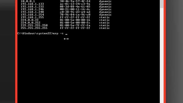 Command Prompt | ARP (Address Resolution Protocol) !! смотреть онлайн