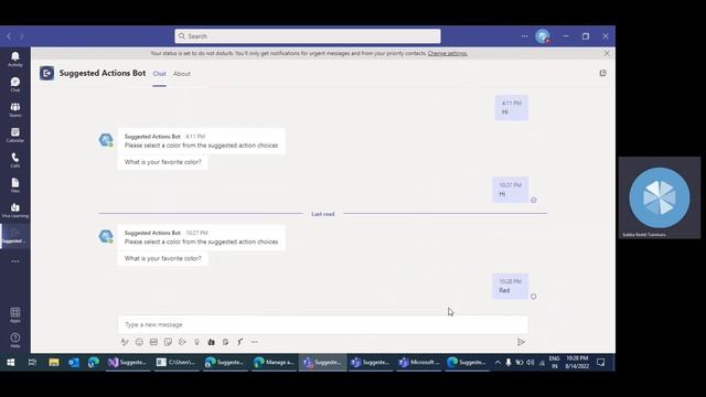 Suggested actions with Personal Bot - Microsoft Teams смотреть онлайн