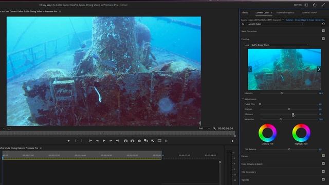 FIX THIS! 3 EASY Ways To Color Correct UNDERWATER Video In Premiere Pro