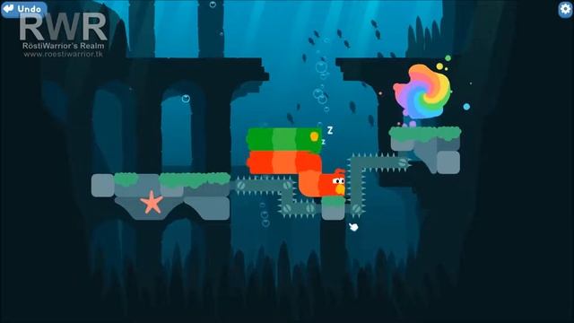 Snakebird Walkthrough - Level 8 смотреть онлайн