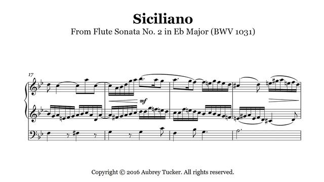 Organ: Siciliano From Flute Sonata No 2 in Eb Major (BWV 1031) - J.S. Bach смотреть онлайн
