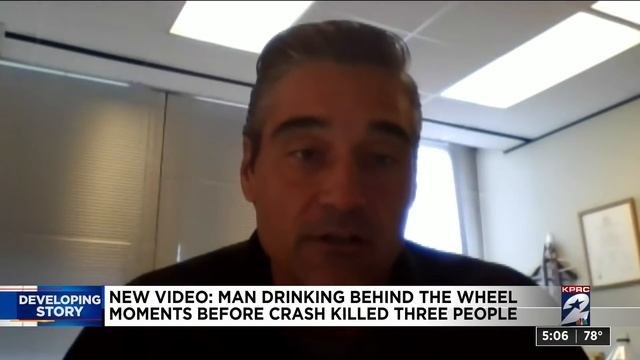 New video: Man drinking behind the wheel moments before crash killed three people смотреть онлайн