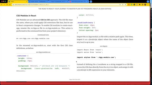 The Road to Learn React - Addon - 37 - Styling - React 2022 смотреть онлайн