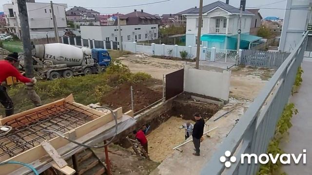 Заливаем ленточный фундамент и плиту перекрытия смотреть онлайн
