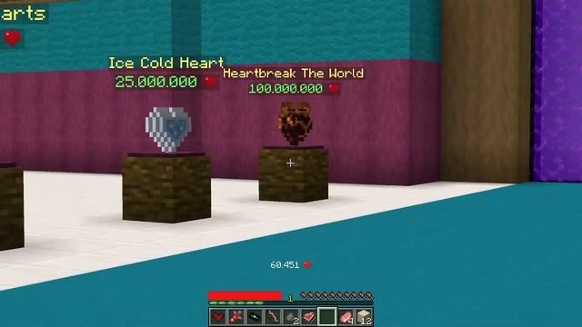 Minecraft but I Gain 1 BILLION Hearts ♥ смотреть онлайн