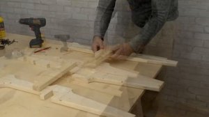 Простая скамейка своими руками / Уличная мебель