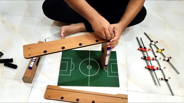 Best engaging game - Unboxing and assembling foosball | Table top Football | kids table soccer game смотреть онлайн