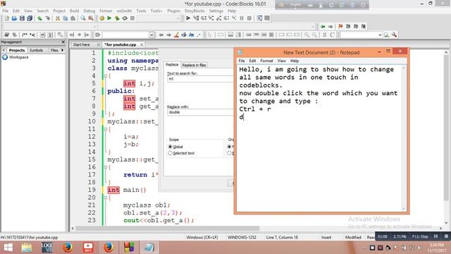 change same words in codeblocks with one touch смотреть онлайн