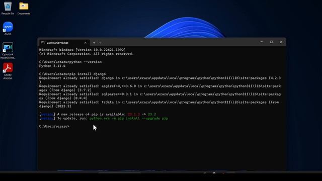 How to Create Django Project in Windows 11 Machine in 2023 смотреть онлайн
