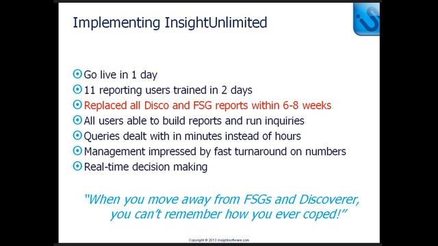 Customer Story: Replacing FSG and Discoverer Reports смотреть онлайн