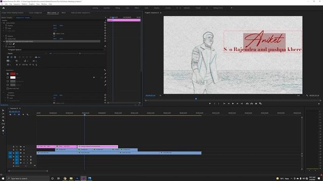 Creative Wedding Invitation Video In Premiere Pro | Sketch Effect | Sagar Kalokhe Creation смотреть онлайн