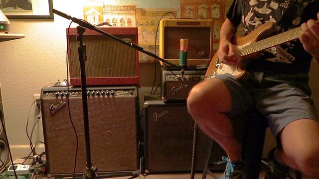 Fender '54 Custom Shop Pickups, EC Vibro Champ and a Line 6 DL4 смотреть онлайн