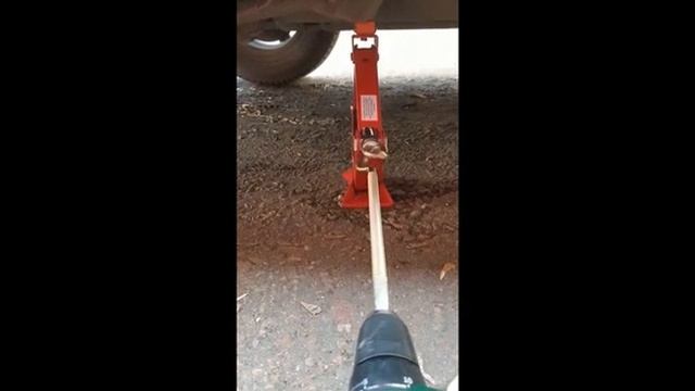 Электро домкрат из шуруповерта. смотреть онлайн
