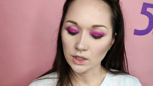 Палетка Make-up Atelier Т28. Яркий макияж глаз. Вечерний макияж на цветной подложке. смотреть онлайн