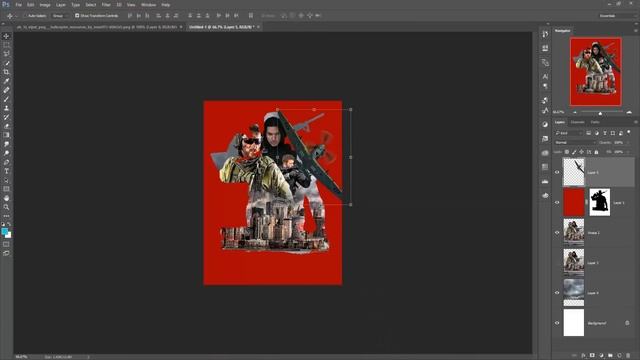 Serial Poster Design Photo Manipulation | Photoshop Tutorial