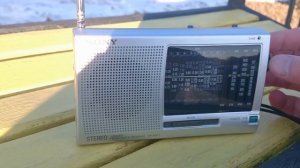 SONY ICF-SW11 тест радиоприёмника вдали от города Нягань ХМАО - Югра