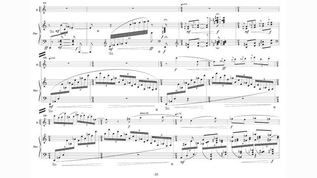 Mikhail Travlos - Extravaganza for Flute and Piano (1989/2014) [Score-Video] смотреть онлайн