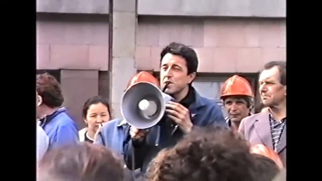 Шахтинск 1992 год Забастовка шахтеров Шахтинска и Караганды. смотреть онлайн