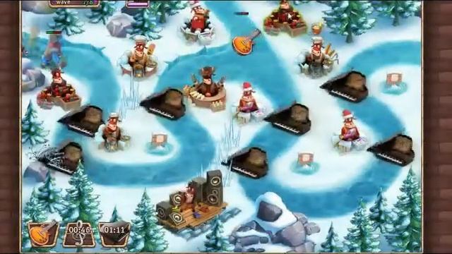 Cower Defense Game (Winter Wonderland) Defenders Setup for Level-1 - 15 смотреть онлайн