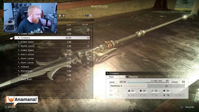Final Fantasy 15 Comrades - Dragon Whisker God Build 729 Str Spear! FFXV смотреть онлайн