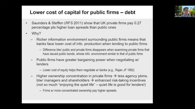 WEFI Lecture #4 - Joan Ferra-Mensa (UI Chicago) - "Public vs. Private Firms" смотреть онлайн
