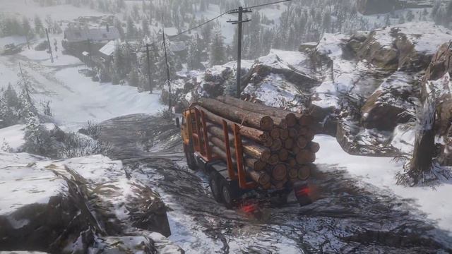 SnowRunner - KAMAZ 43118 - Kola Peninsula смотреть онлайн