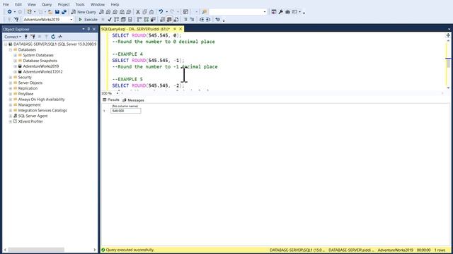 SQL ROUND Function смотреть онлайн
