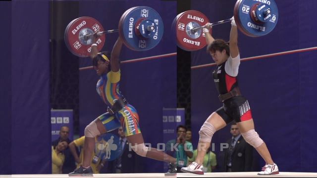 Sukanya Srisurat (58) & Jenny Alvarez (58) - 119kg Jerks смотреть онлайн