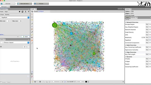 Changing Node and Label Appearance in Gephi смотреть онлайн