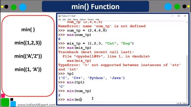 Tuples in Python | tuple() | Part 3 | Python 3 Online Course (A to Z ) in Hindi #42 смотреть онлайн