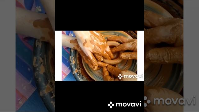 глина на гончарном круге