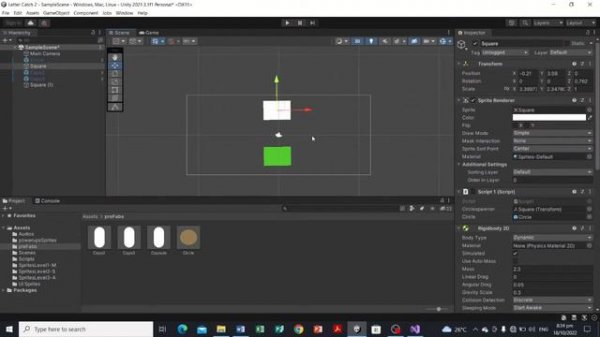 Unity Tutorial Part 1-Module 13 - Scripting Basics 3.0- instantiate object and use collider in Unit